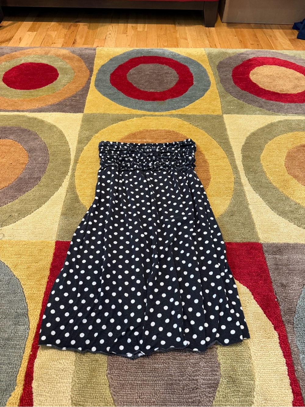 Xhilaration Y2K Polka Dot Strapless Tube Mini Dress / Coverup Junior’s Medium